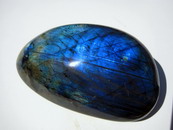 Top Flash Labradorite Freeform Pebble, Palm Stone