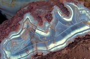AA Grade Rough Blue Banded Agate