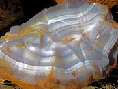 AA Grade Rough Gray Banded Agate